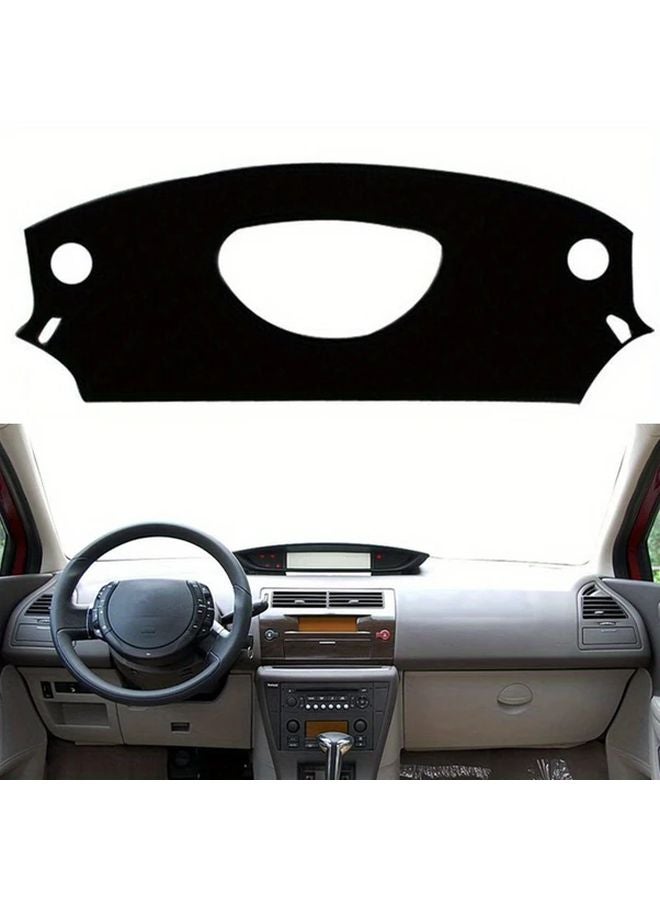 غطاء لوحة القيادة الأسود من Black Dashboard، مقاوم للأشعة فوق البنفسجية ومضاد للوهج، مناسب لسيارة ستروين C4 Pallas C Quatre موديلات 2004 إلى 2010 - Image 4